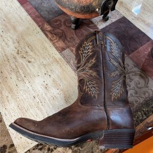 Justin Boots Dark Brown Western Boots
